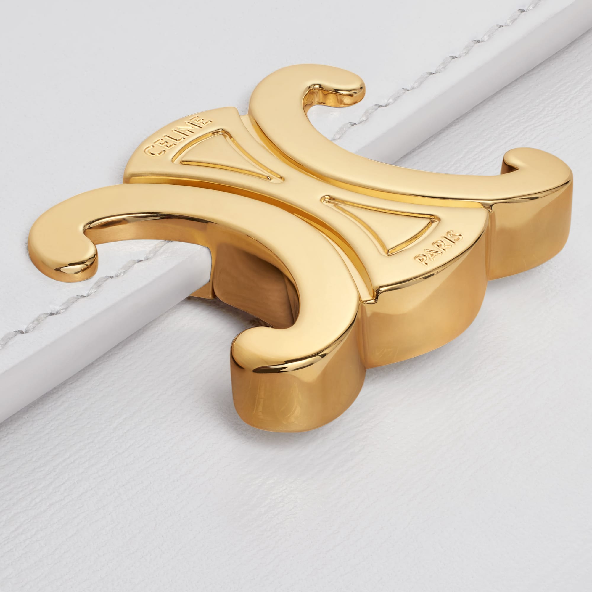 LARGE WALLET TRIOMPHE IN SHINY CALFSKIN CLOUDY GREY - Image 5